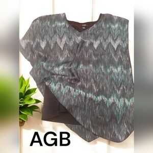 *0198 AGB blouse with tank top women medium